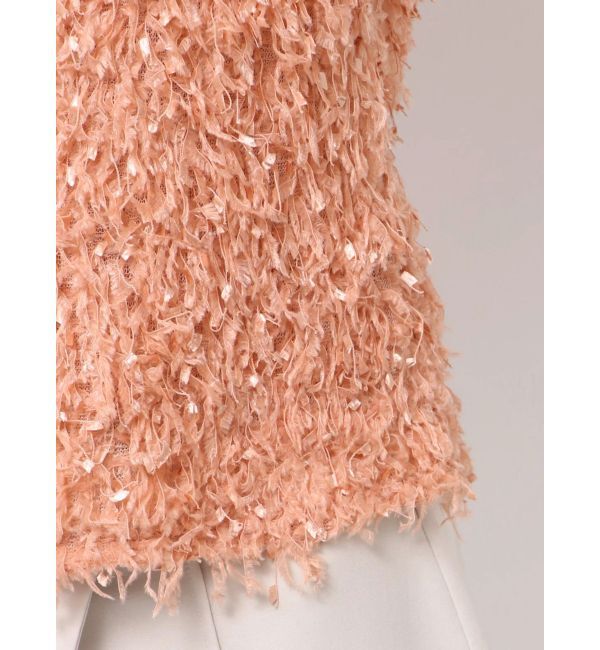 LAGUNAMOON「フェザーライクVネックトップス」|シャツ・ブラウス|