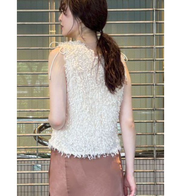 LAGUNAMOON「フェザーライクVネックトップス」|シャツ・ブラウス|