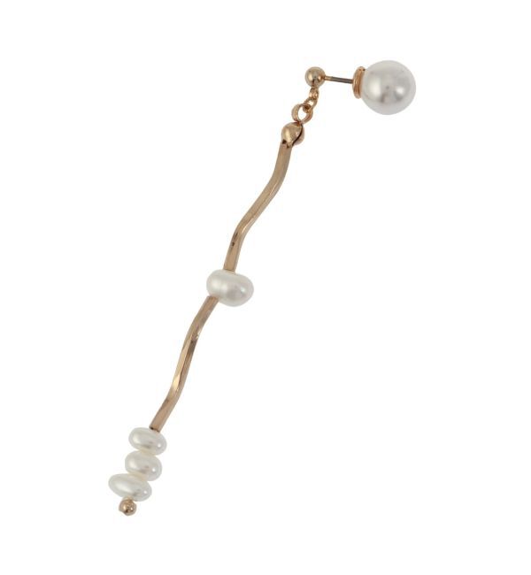 LAGUNAMOON「LADYランダムパールツイストミックスピアス」|ピアス|