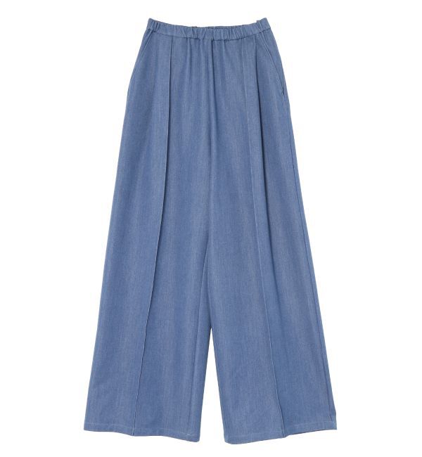 LAGUNAMOON「テンセルデニムイージーパンツ」|その他|ブルー