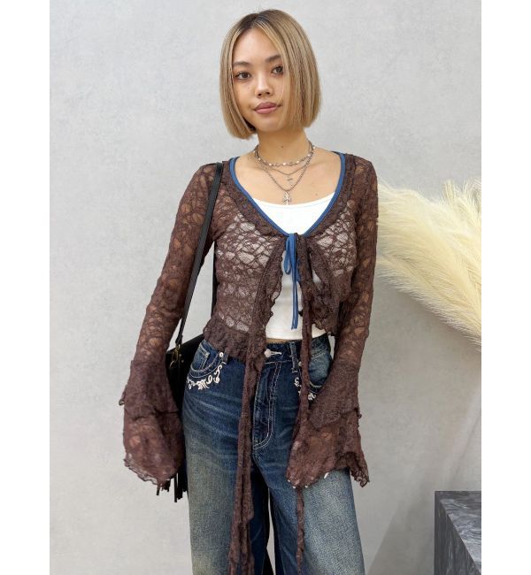 EVRIS「レースグランジデザイントップス」|Tシャツ・カットソー|