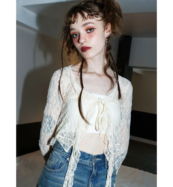 EVRIS「レースグランジデザイントップス」|Tシャツ・カットソー|