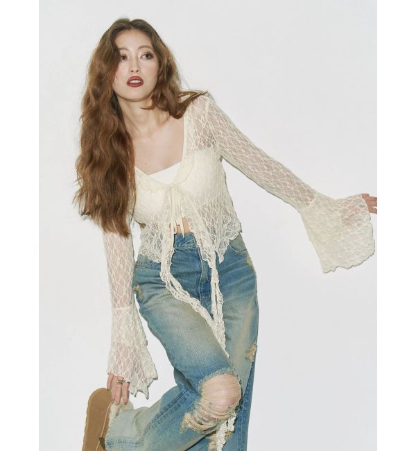 EVRIS「レースグランジデザイントップス」|Tシャツ・カットソー|