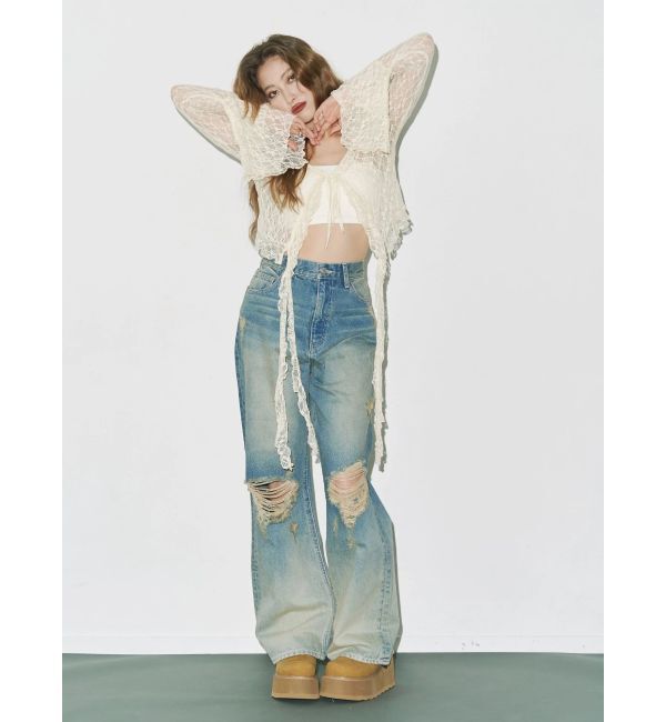 EVRIS「レースグランジデザイントップス」|Tシャツ・カットソー|