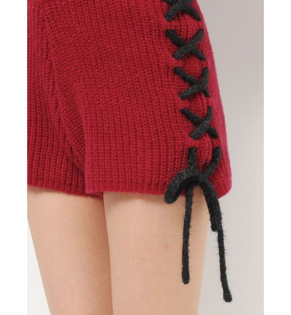 jouetie「バイカラーステッチニットショーツ【セットアップ対応】」|その他|