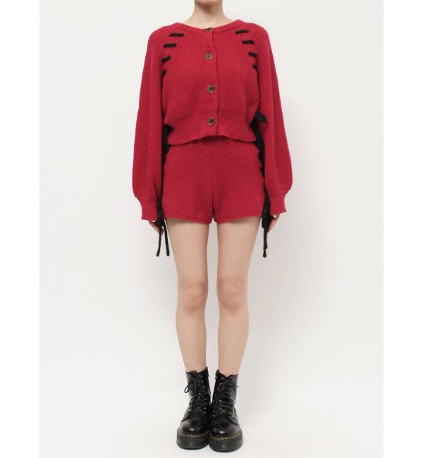 jouetie「バイカラーステッチニットショーツ【セットアップ対応】」|その他|