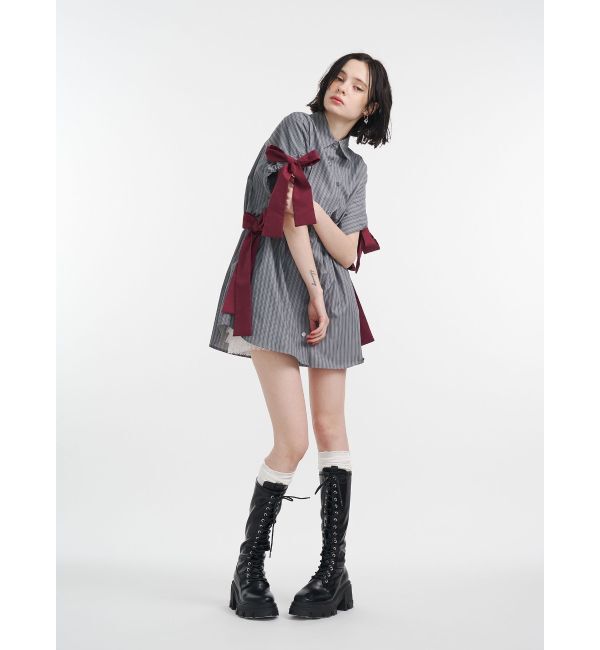 jouetie「ウエストリボンチュニックシャツ」|シャツ・ブラウス|