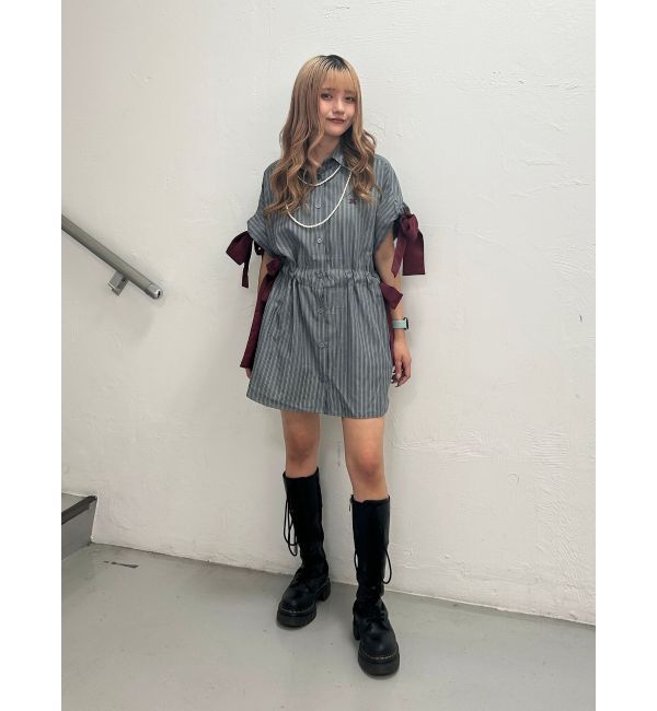 jouetie「ウエストリボンチュニックシャツ」|シャツ・ブラウス|