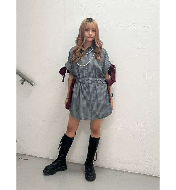 jouetie「ウエストリボンチュニックシャツ」|シャツ・ブラウス|