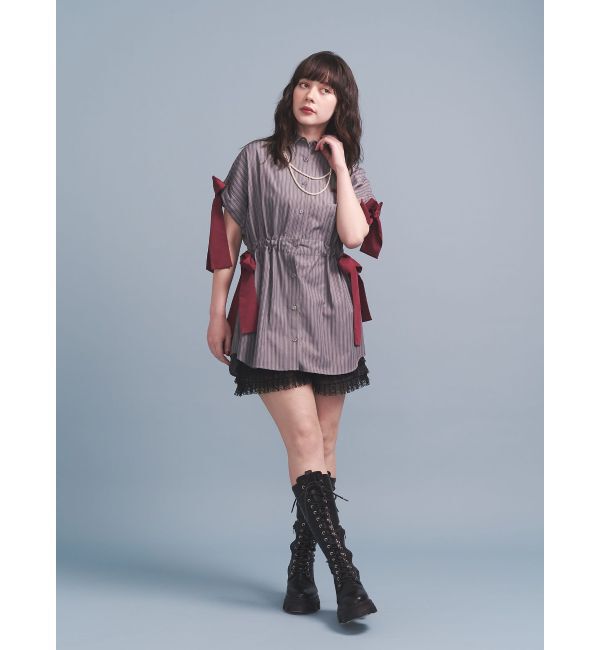 jouetie「ウエストリボンチュニックシャツ」|シャツ・ブラウス|