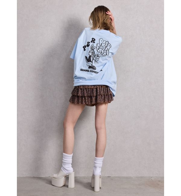 GYDA「Mix material フリルデザインショートパンツ」|その他|