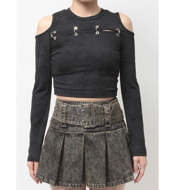 GYDA「OPEN リングトップス」|Tシャツ・カットソー|