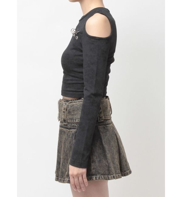 GYDA「OPEN リングトップス」|Tシャツ・カットソー|