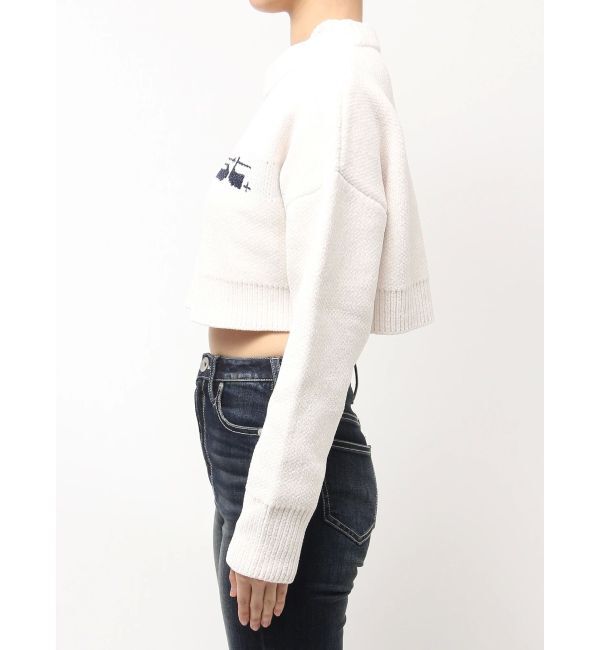 GYDA「Richest ラメベロアモールショートニットトップス」|ニット・セーター|