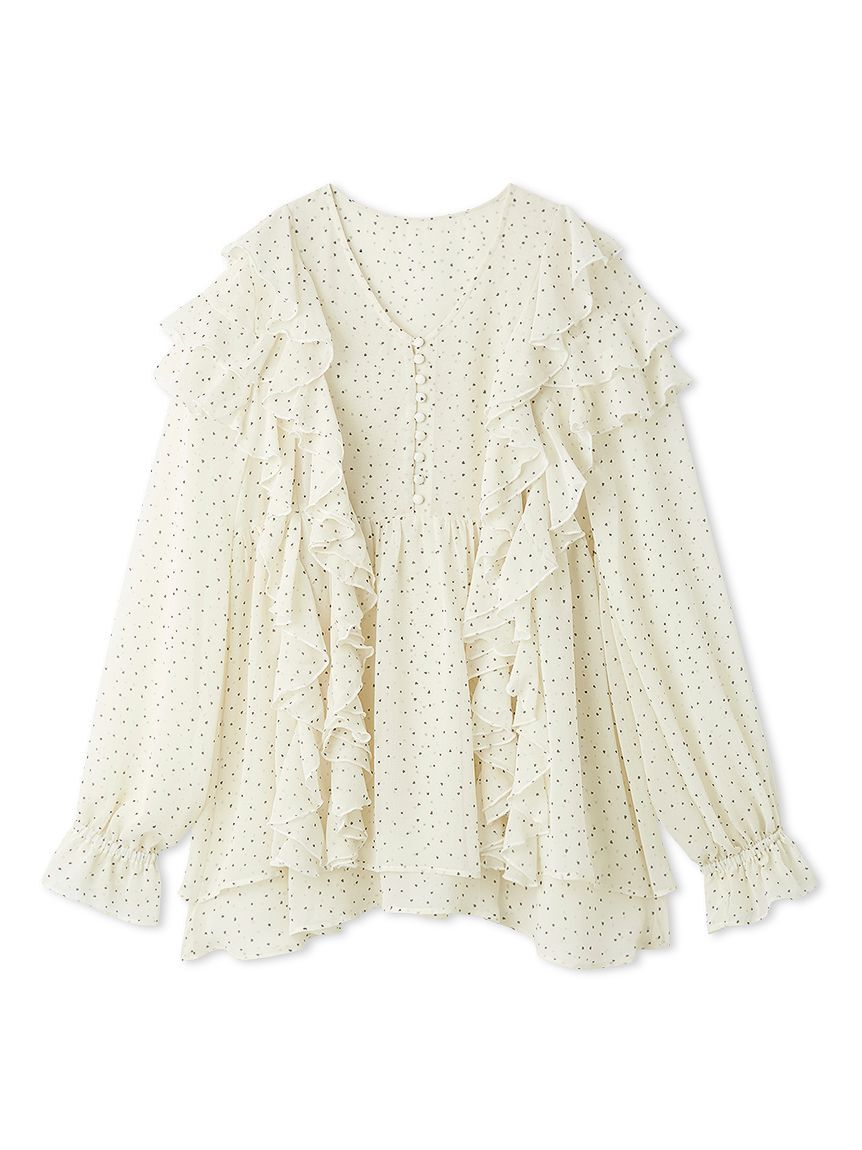 FURFUR「フリルチュニックブラウス」|シャツ・ブラウス|