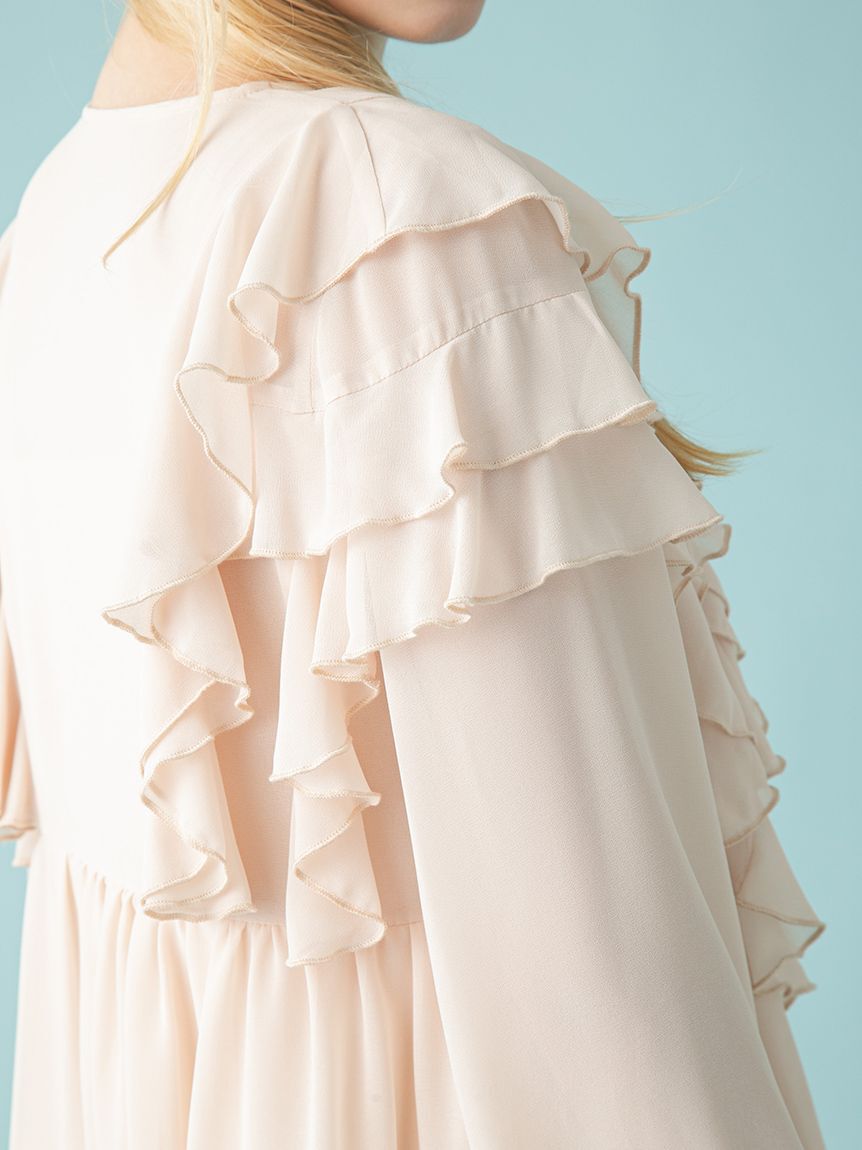 FURFUR「フリルチュニックブラウス」|シャツ・ブラウス|