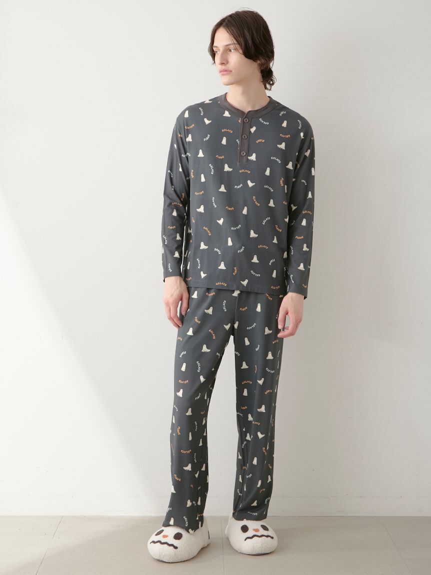 GELATO PIQUE HOMME「【HOMME】TRICK GHOST柄 ロングパンツ」|ルームウェア|