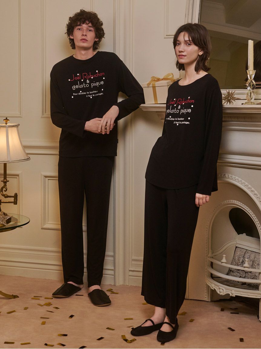 GELATO PIQUE HOMME「【JOEL ROBUCHON】【HOMME】ドットワンポイントロングパンツ」|ルームウェア|