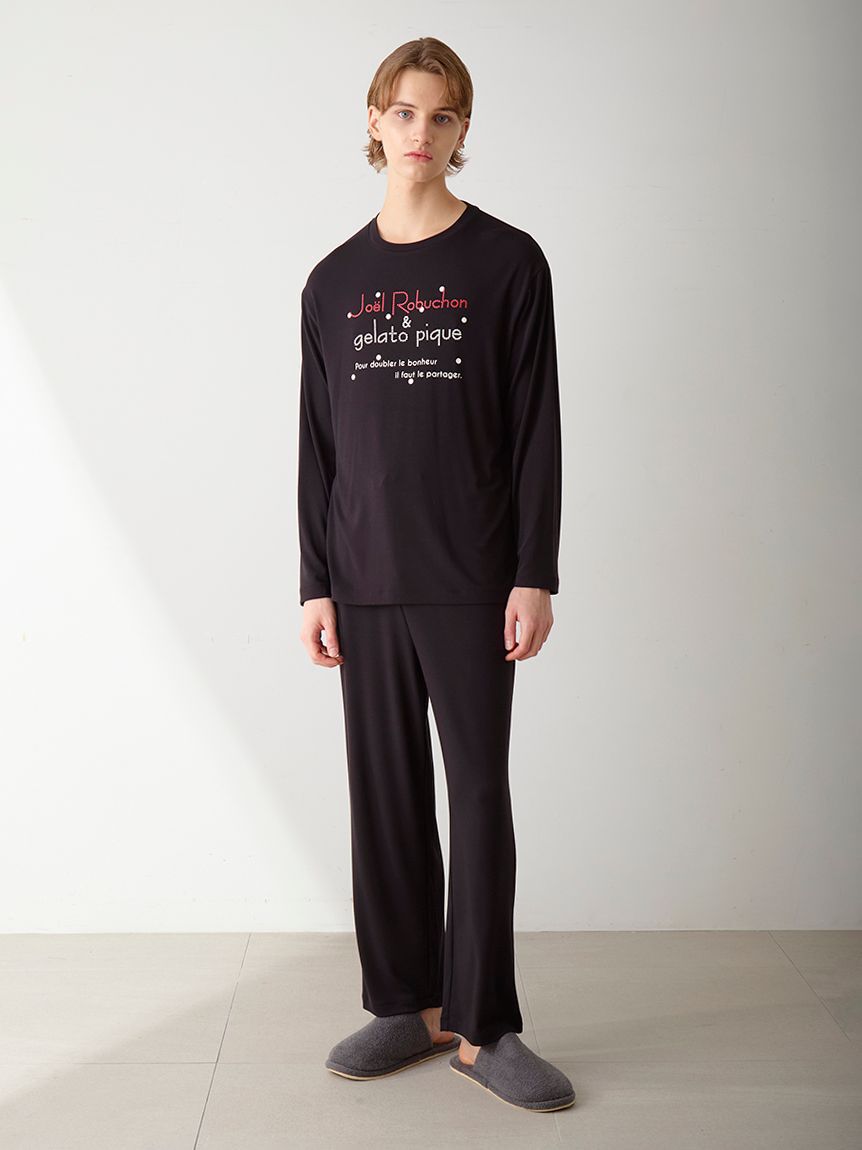 GELATO PIQUE HOMME「【JOEL ROBUCHON】【HOMME】ドットワンポイントロングパンツ」|ルームウェア|