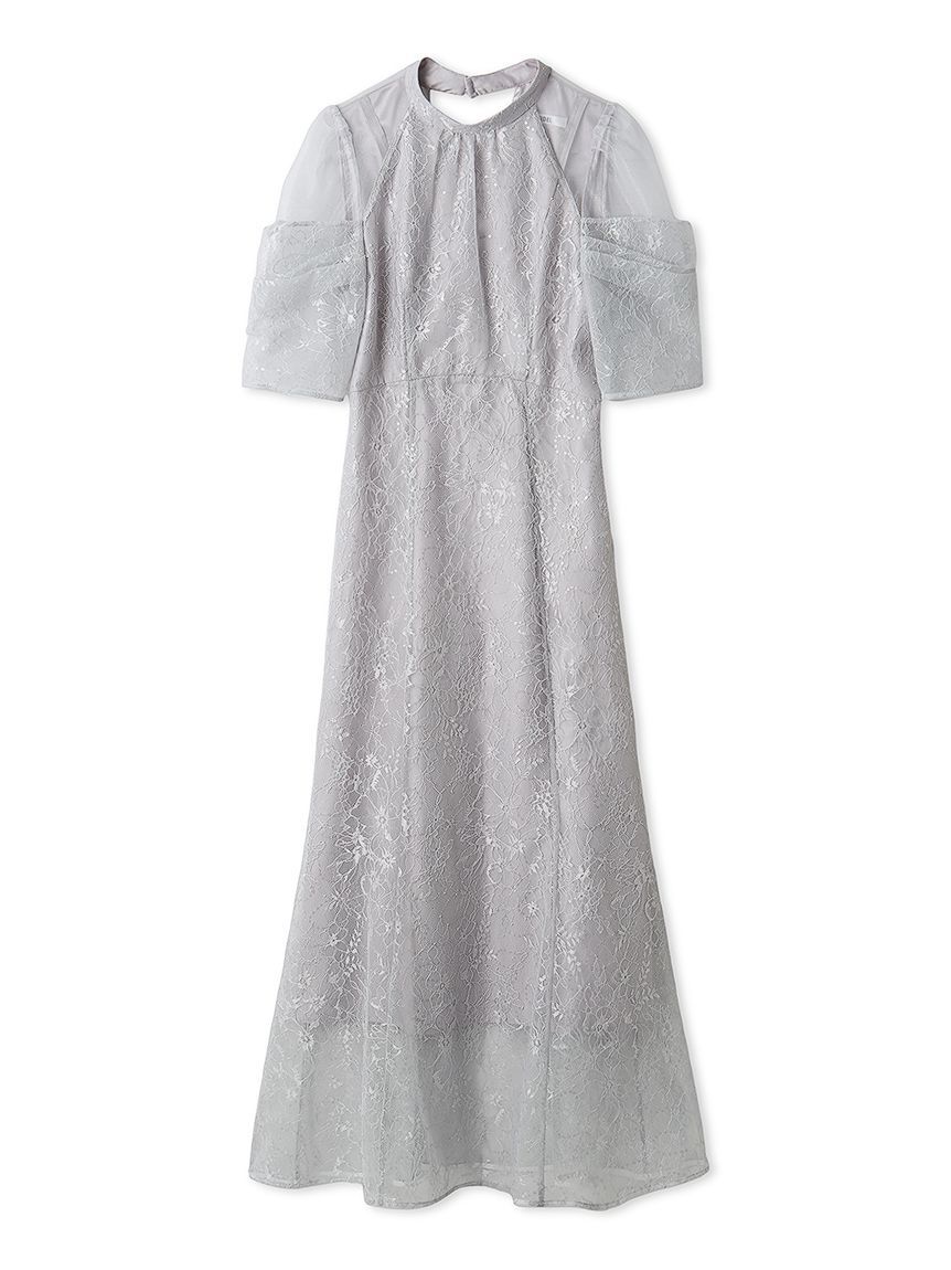 SNIDEL「スパンコールレースドレス」|ドレス|