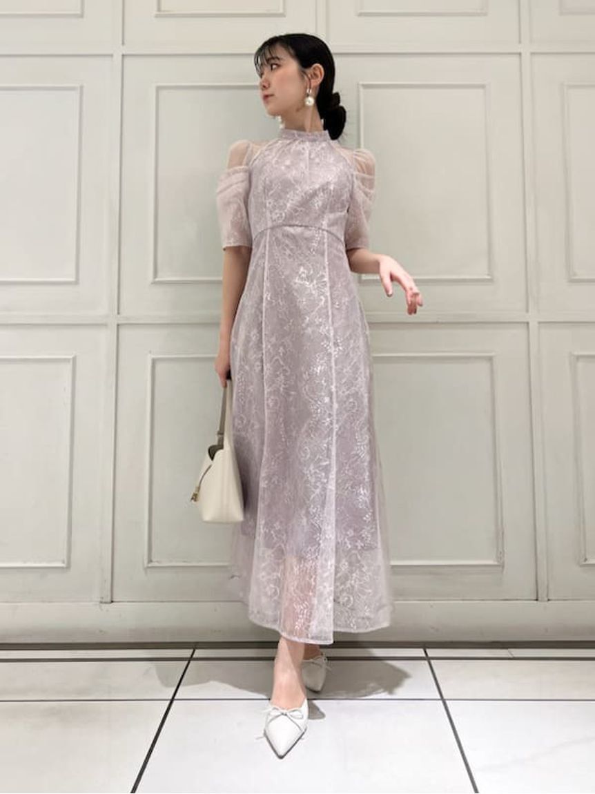 SNIDEL「スパンコールレースドレス」|ドレス|LPNK