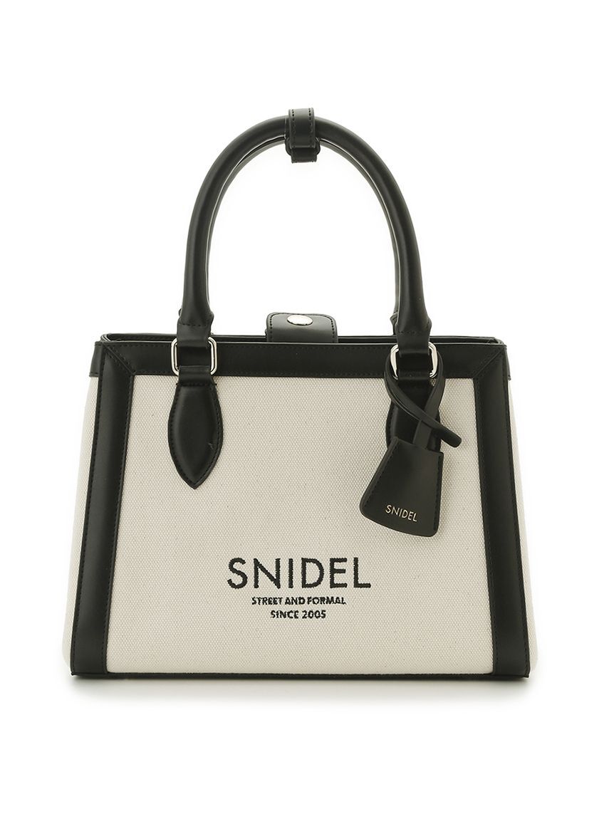 SNIDEL「キャンバスロゴバッグ」|ハンドバッグ|