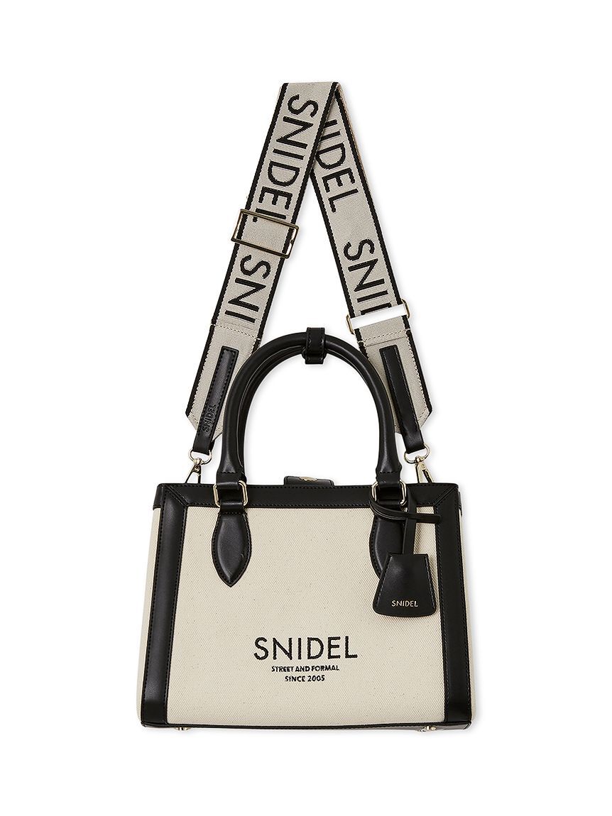 SNIDEL「キャンバスロゴバッグ」|ハンドバッグ|