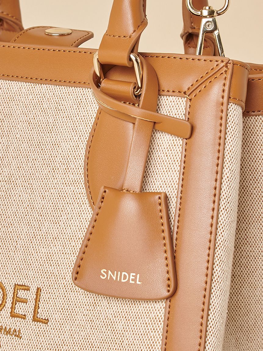SNIDEL「キャンバスロゴバッグ」|ハンドバッグ|