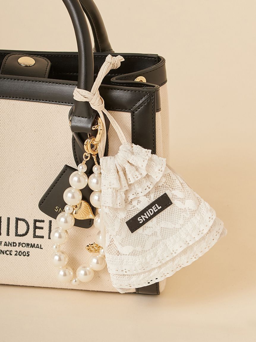 SNIDEL「キャンバスロゴバッグ」|ハンドバッグ|