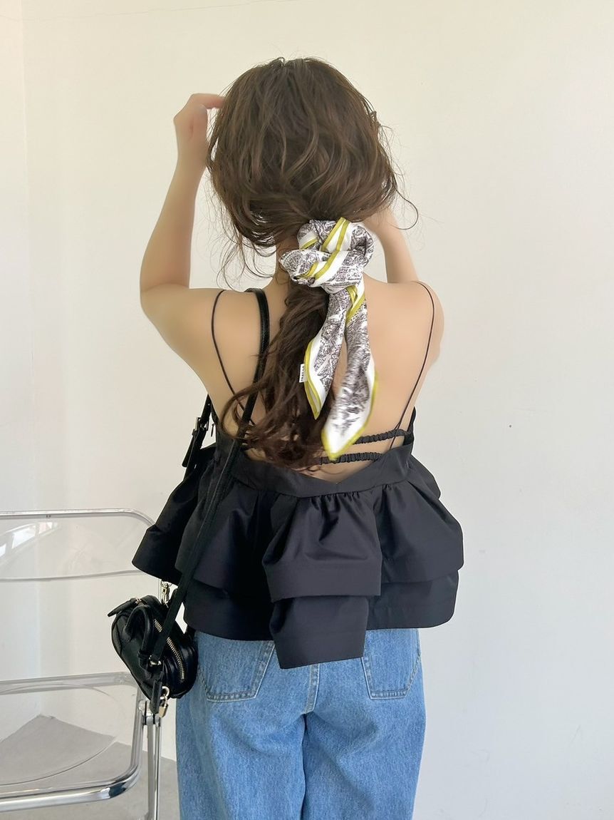 FRAY I.D「ラッフルヘムデザインキャミソール」|キャミソール|