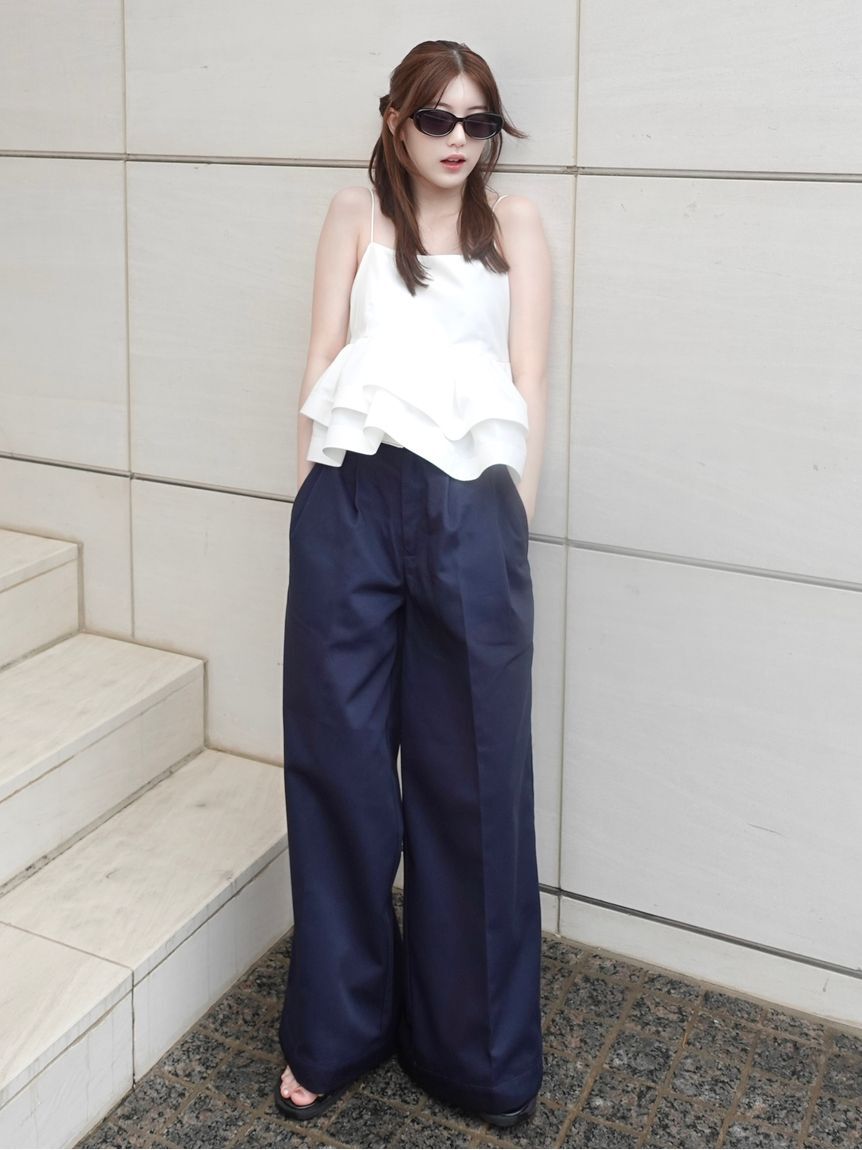 FRAY I.D「ラッフルヘムデザインキャミソール」|キャミソール|