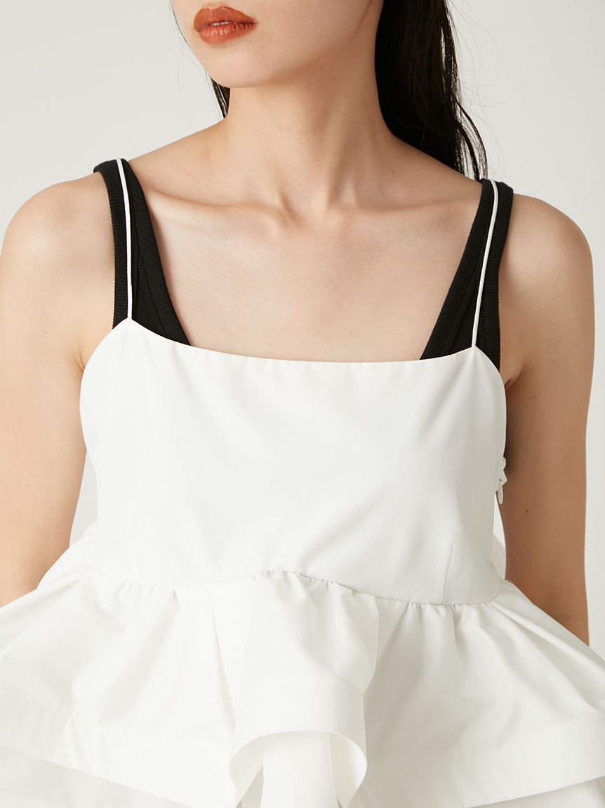 FRAY I.D「ラッフルヘムデザインキャミソール」|キャミソール|