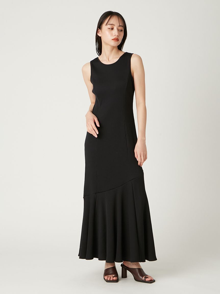 FRAY I.D「アシメヘムカットリブタンクワンピース／ウォッシャブル」|ワンピース|