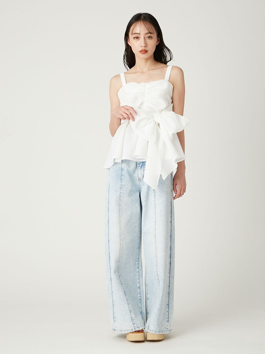 FRAY I.D「2wayリボントップス」|Tシャツ・カットソー|