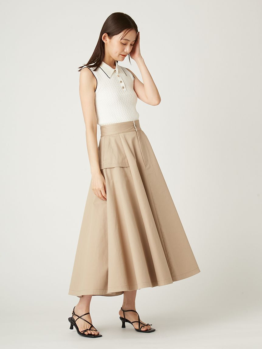 FRAY I.D「【FRAY I.D｜Dickies】チノフレアスカート」|スカート|