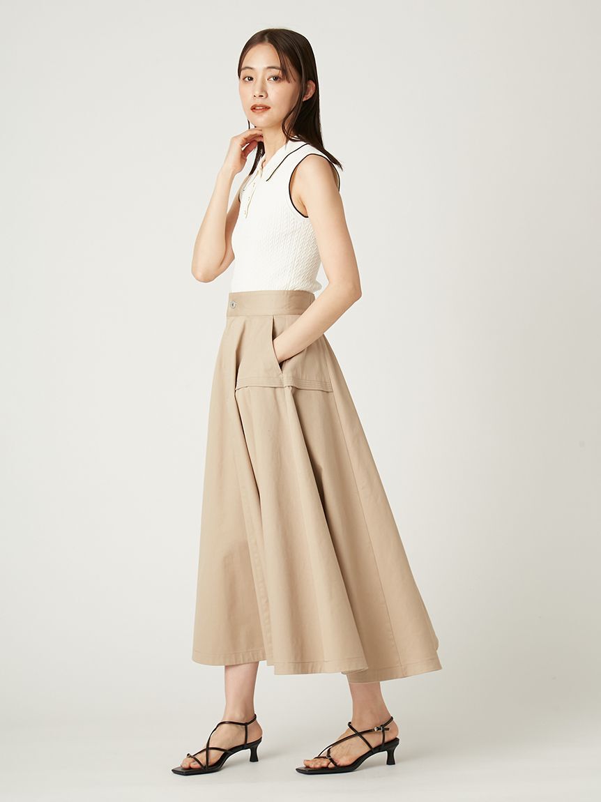 FRAY I.D「【FRAY I.D｜Dickies】チノフレアスカート」|スカート|