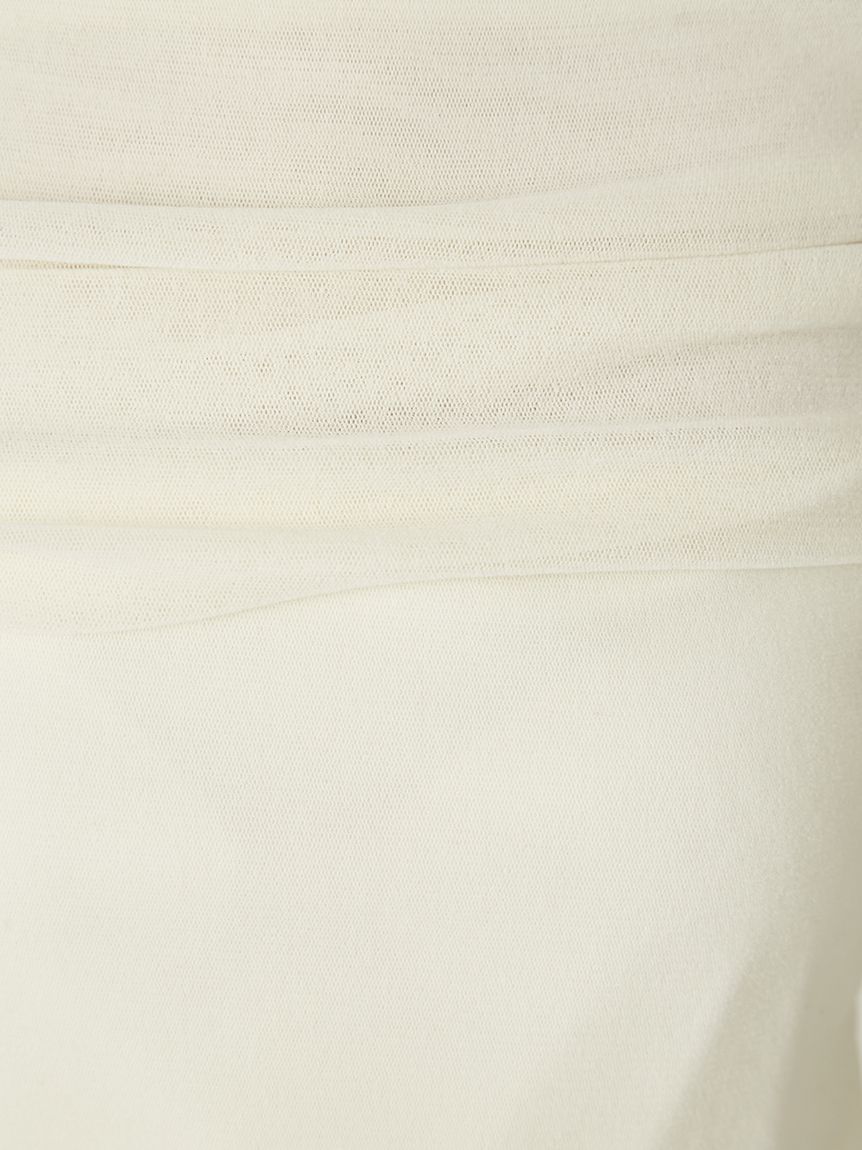 FRAY I.D「オフショルフロッキーチュールトップス」|Tシャツ・カットソー|