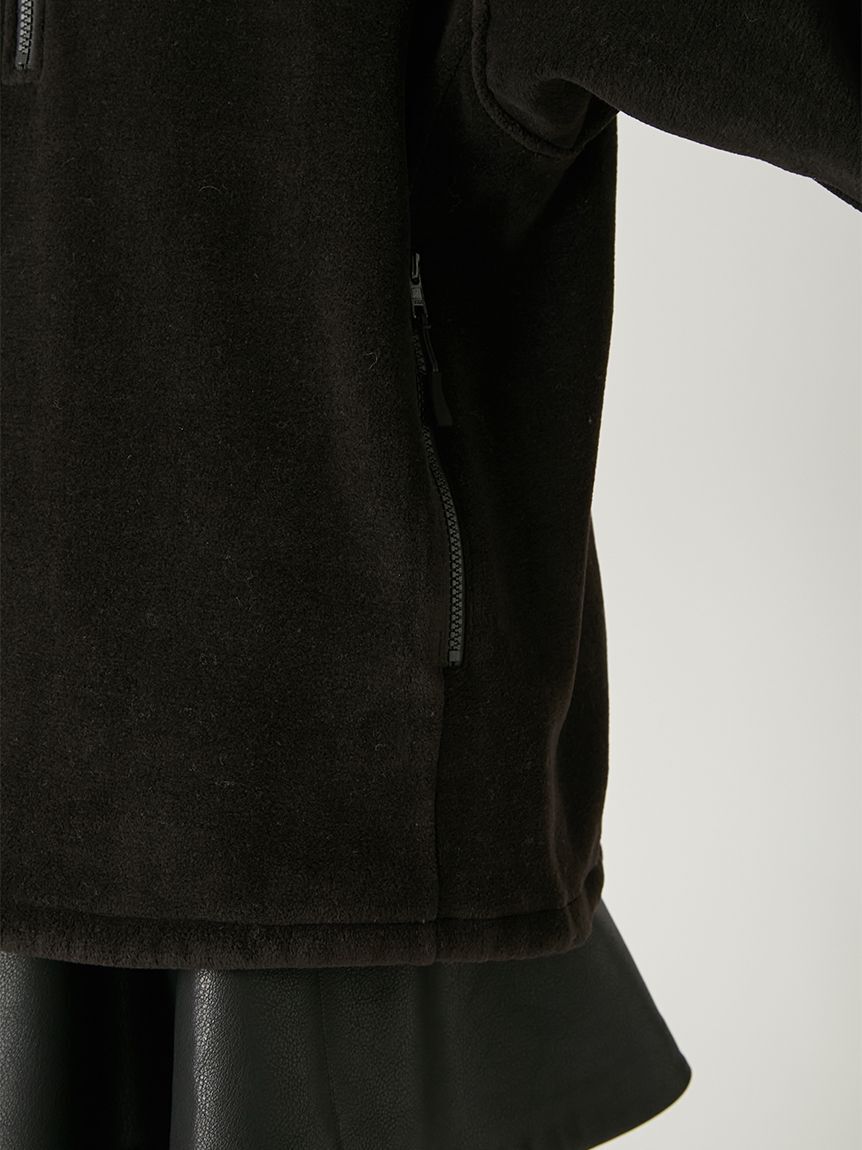 FRAY I.D「【FRAY I.D｜Champion】フリースハーフジッププルオーバー」|Tシャツ・カットソー|