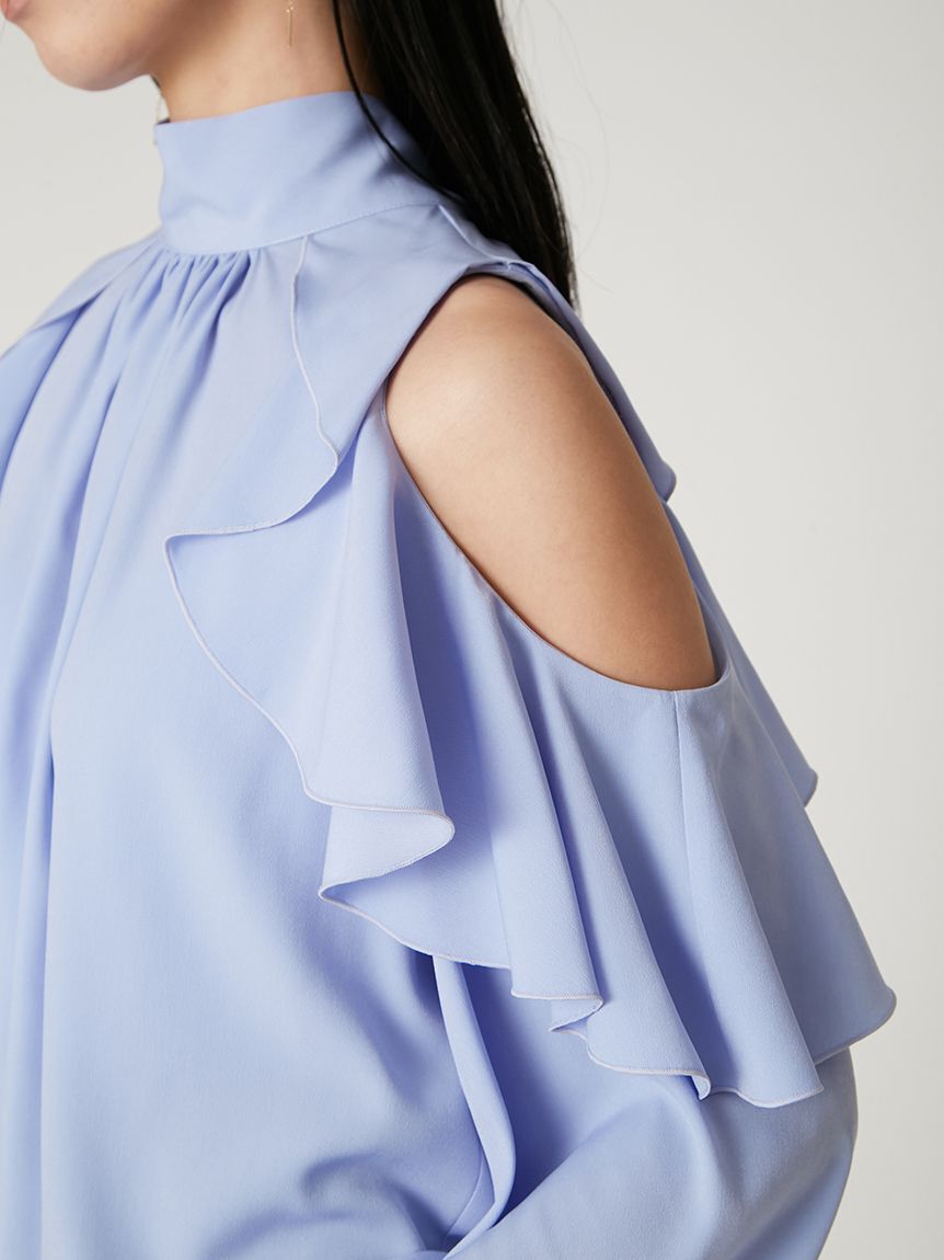 FRAY I.D「【限定カラー】2wayショルダーフリルボウタイブラウス」|シャツ・ブラウス|