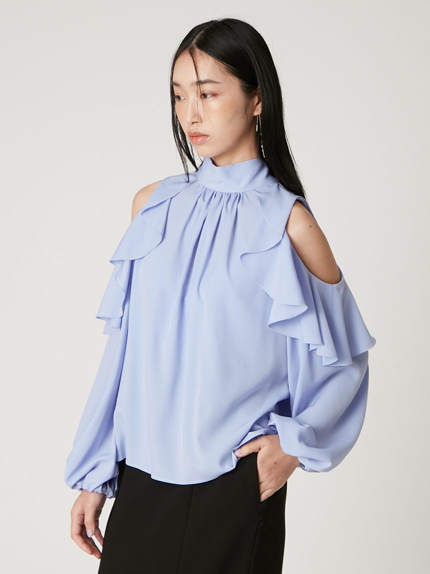 FRAY I.D「【限定カラー】2wayショルダーフリルボウタイブラウス」|シャツ・ブラウス|