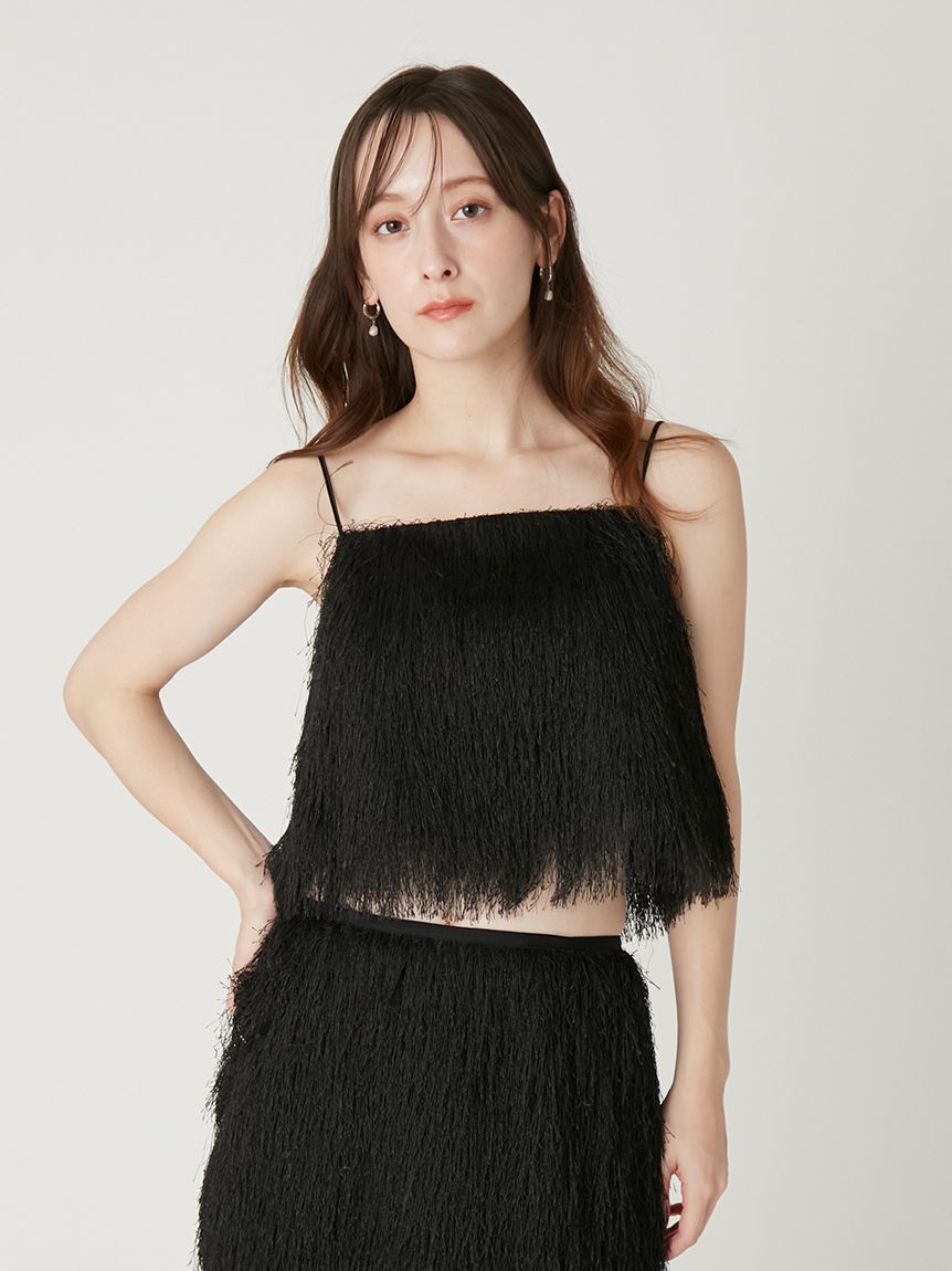 FRAY I.D「シャギージャガードキャミソール」|キャミソール|