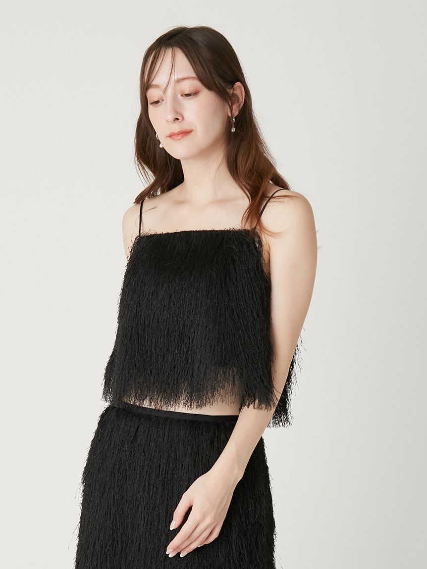 FRAY I.D「シャギージャガードキャミソール」|キャミソール|