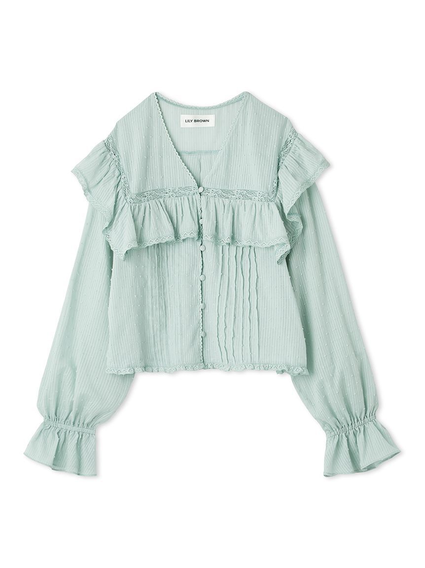 LILY BROWN「コットンフリルブラウス」|シャツ・ブラウス|