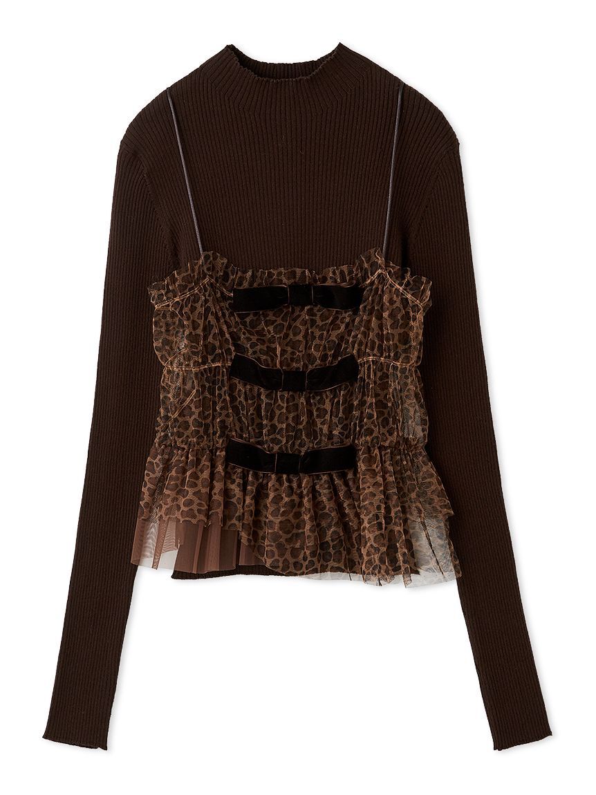 LILY BROWN「リボンビスチェセットニットトップス」|ニット・セーター|