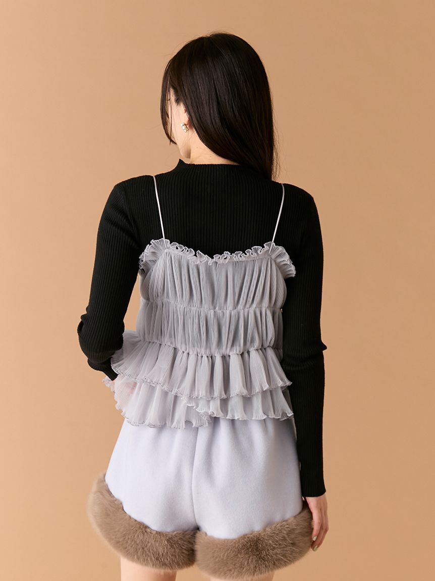 LILY BROWN「リボンビスチェセットニットトップス」|ニット・セーター|