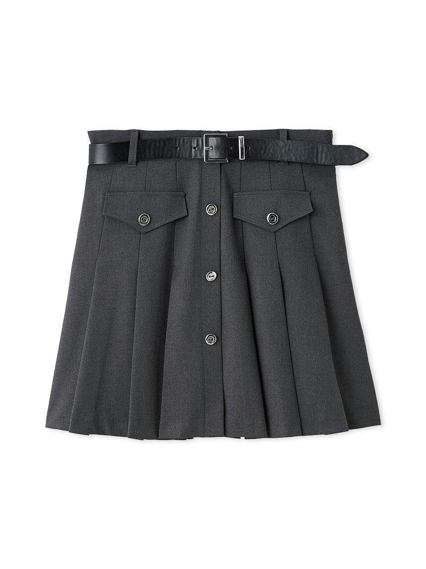 LILY BROWN「ベルト付きプリーツスカショーパン」|その他|