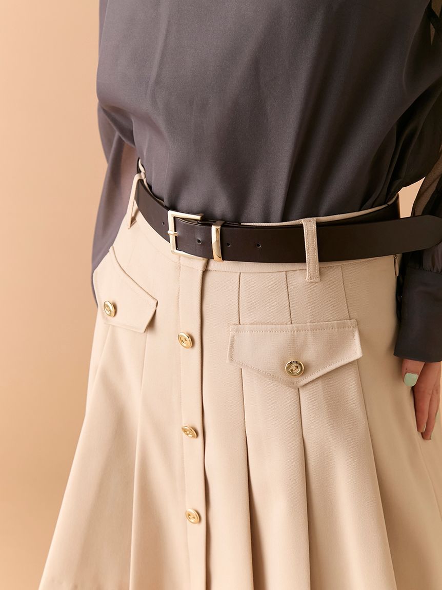 LILY BROWN「ベルト付きプリーツスカショーパン」|その他|