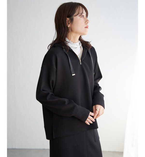 ikka「GOKU楽 鹿の子ダンボールパーカー」|パーカー|