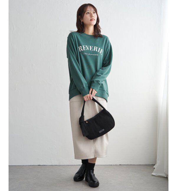 ikka「裏毛ロゴフォトスウェット」|パーカー|