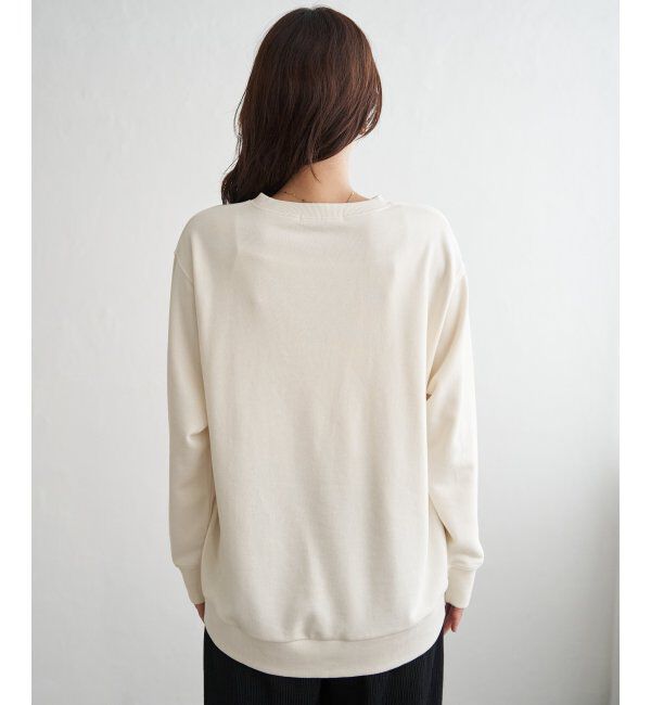 ikka「裏毛ロゴフォトスウェット」|パーカー|